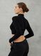 High Neck Knit Top Black_1