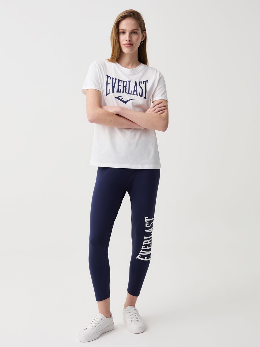 Cropped leggings with logo print_0