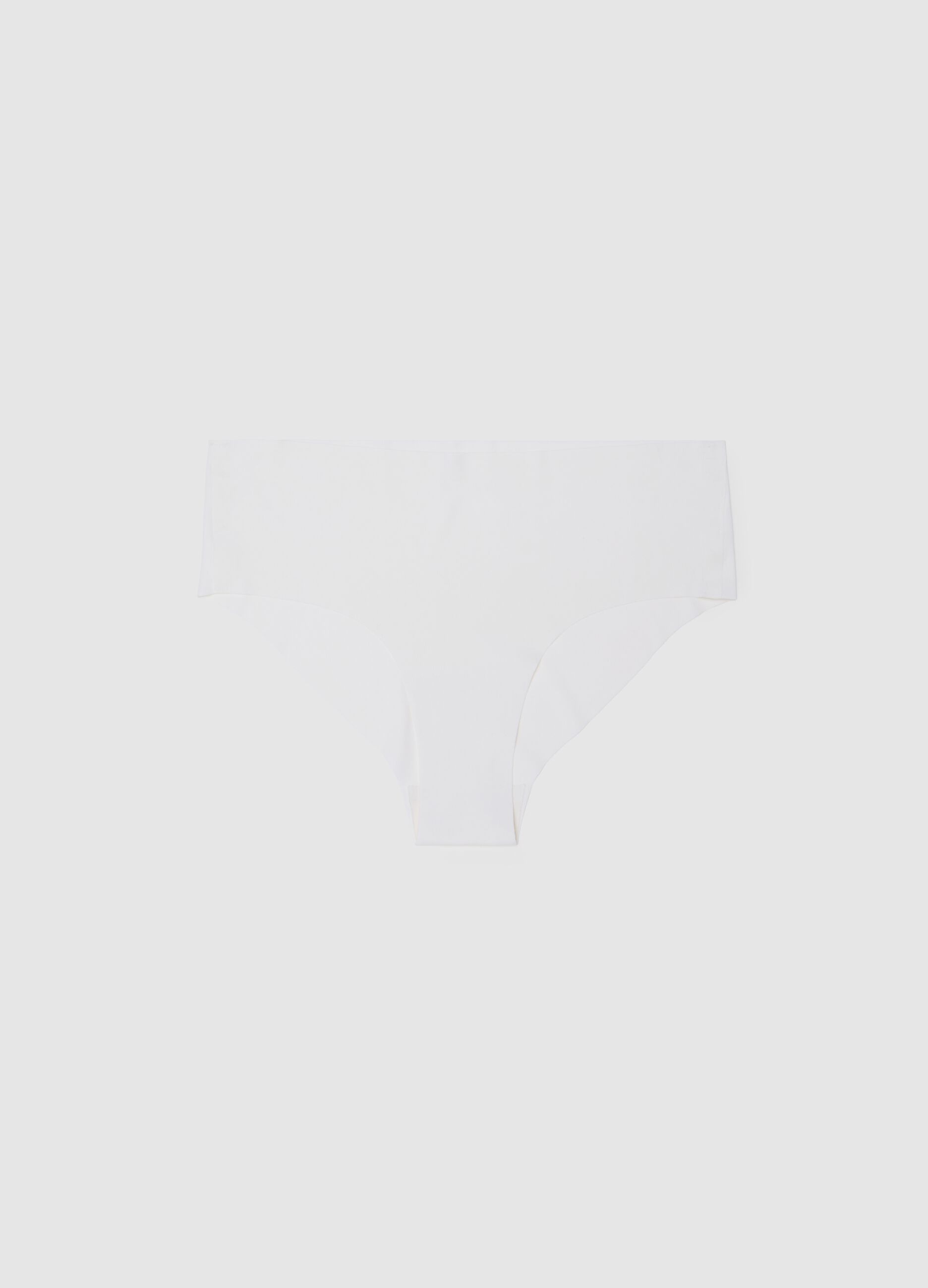 High white stretch fabric briefs