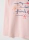 Girls' Pink Regular Fit Pure Cotton T-Shirt_2