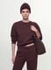 Brown cotton-blend crew-neck sweatshirt, regular fit_0