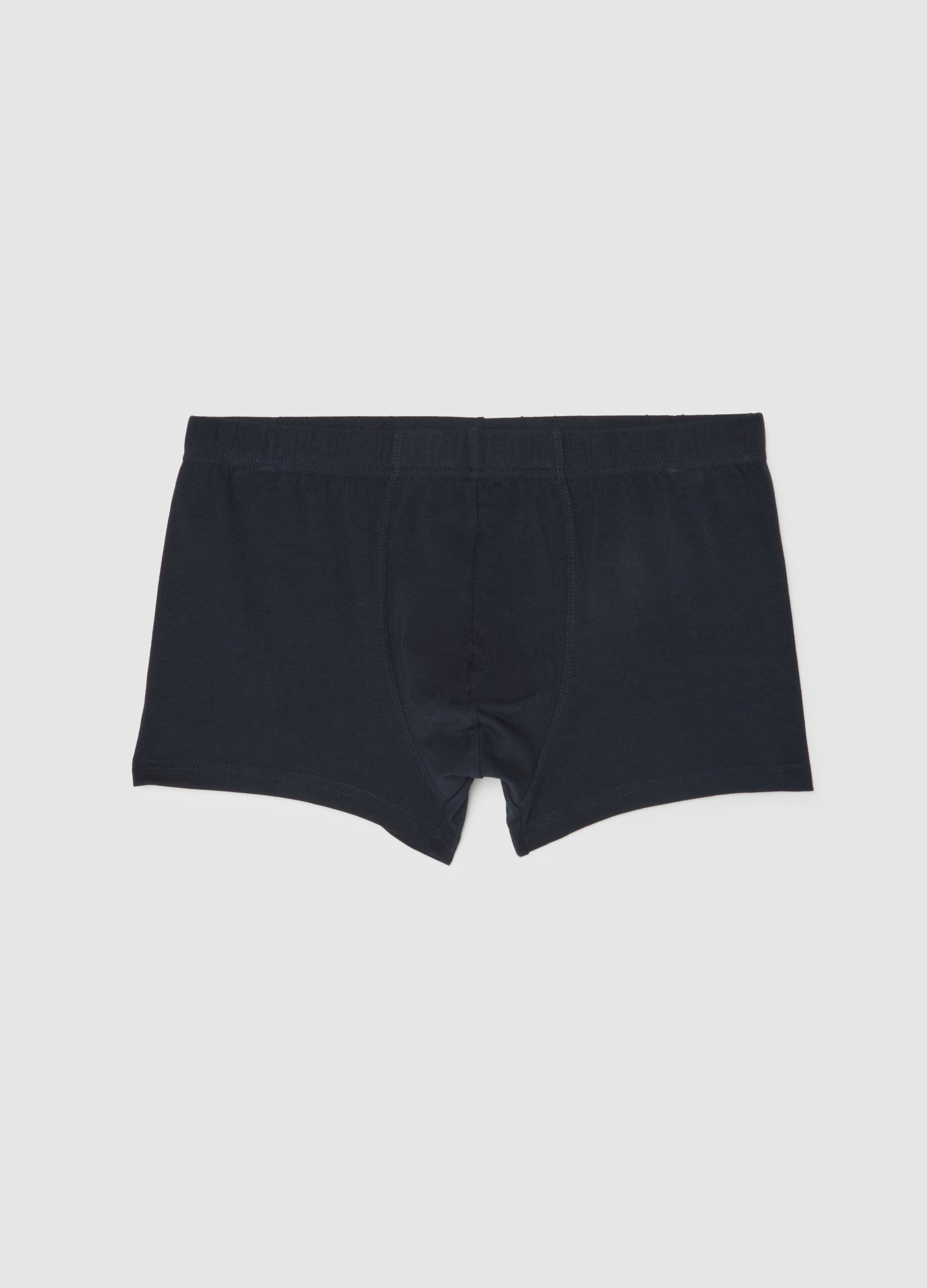 Blue Cotton Boxer Regular Fit