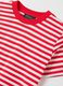 Red and white striped T-shirt with short sleeves_5