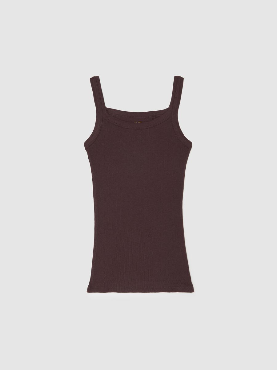 Ribbed vest in organic cotton_4