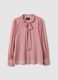 Pink regular fit blouse with buttons_4