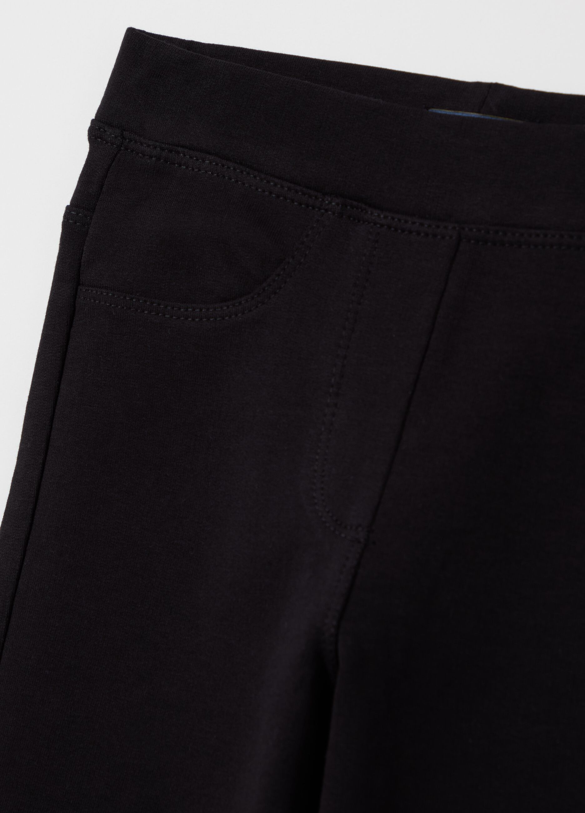 Stretch cotton treggings