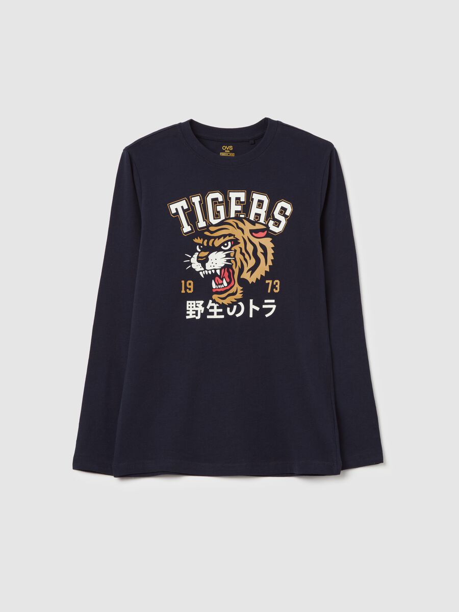 T-shirt a maniche lunghe stampa "Tigers 1973"_3