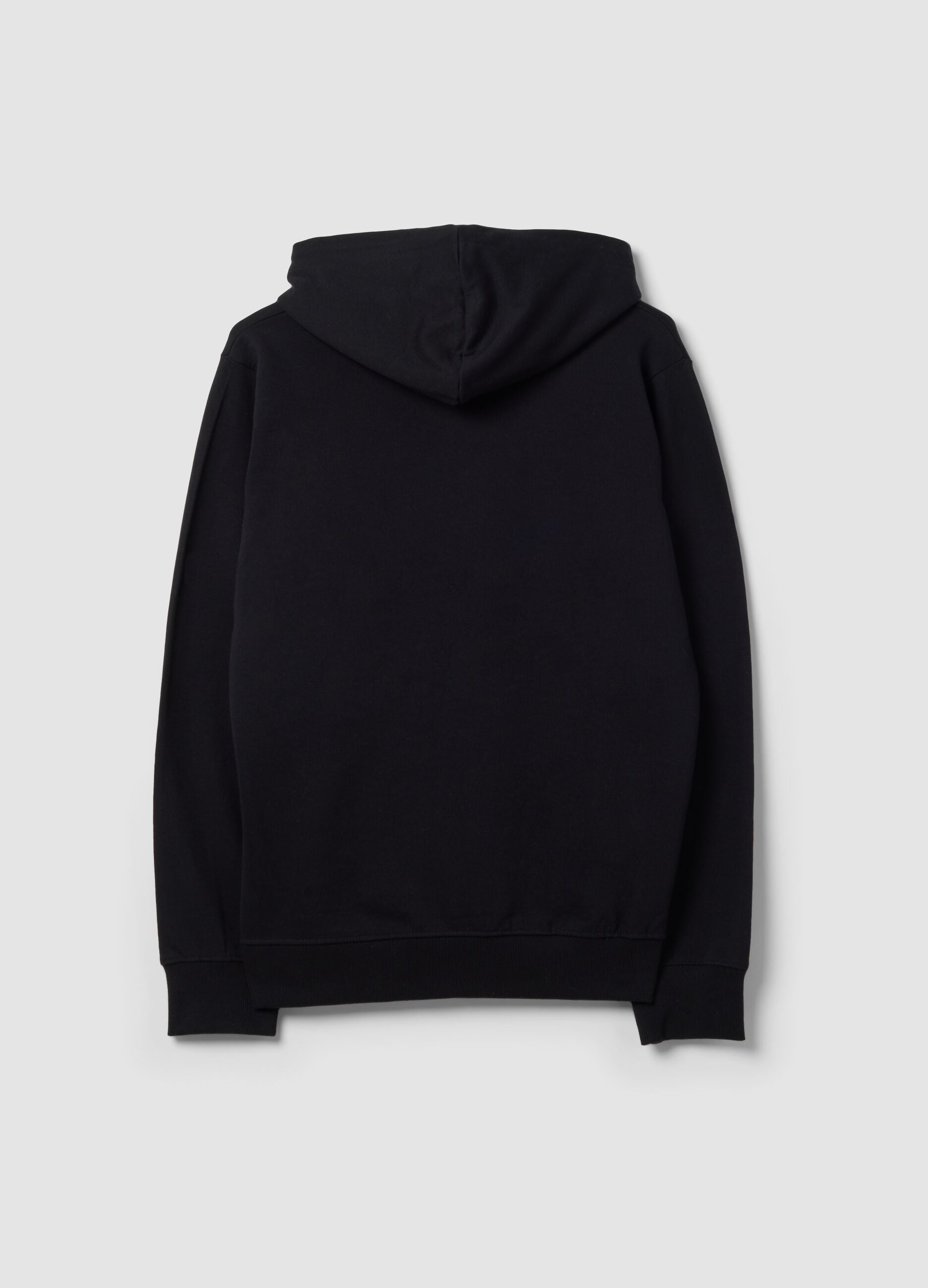 Blue pure cotton hoodie