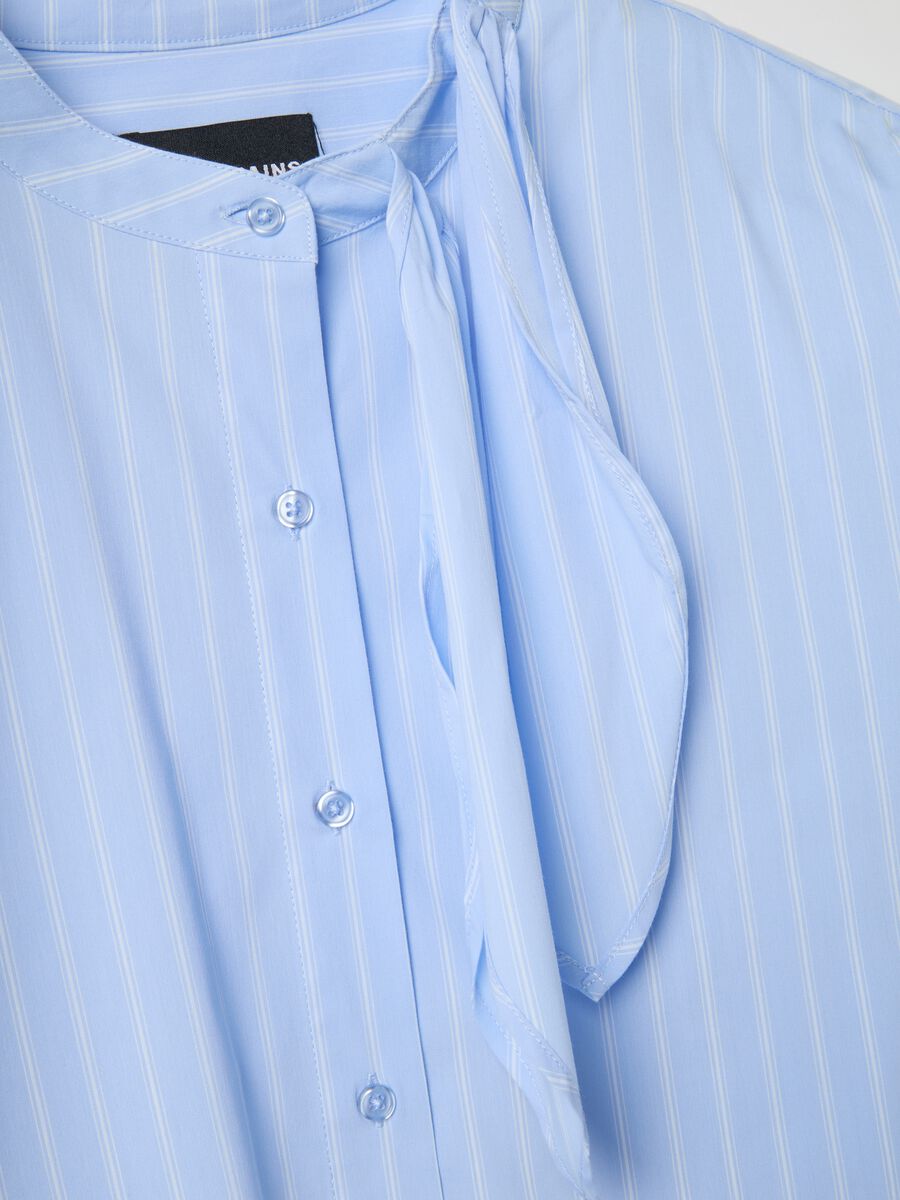 Oversized Multicolour Striped Stretch Cotton Shirt_5