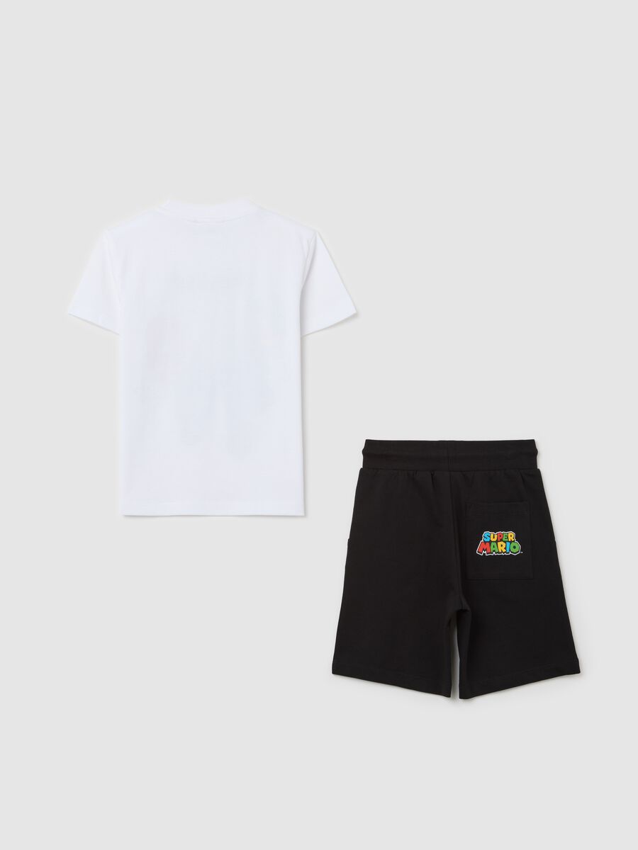 White and black jogging set with Super Mario™ print_1