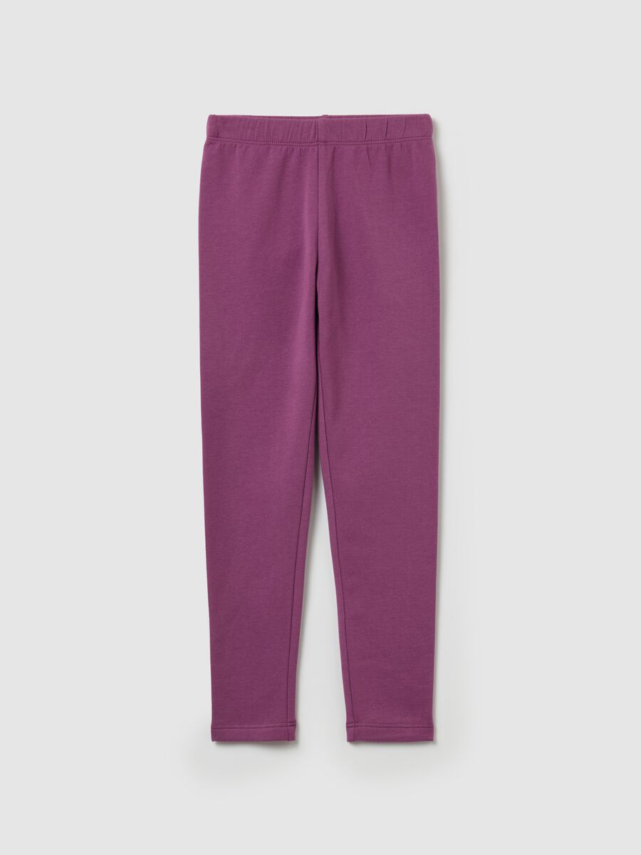Stretch cotton leggings_0