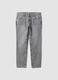 Grey slim-fit jeans in cotton and viscose blend_4