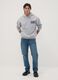 Grey cotton-blend hoodie with Knicks print_1