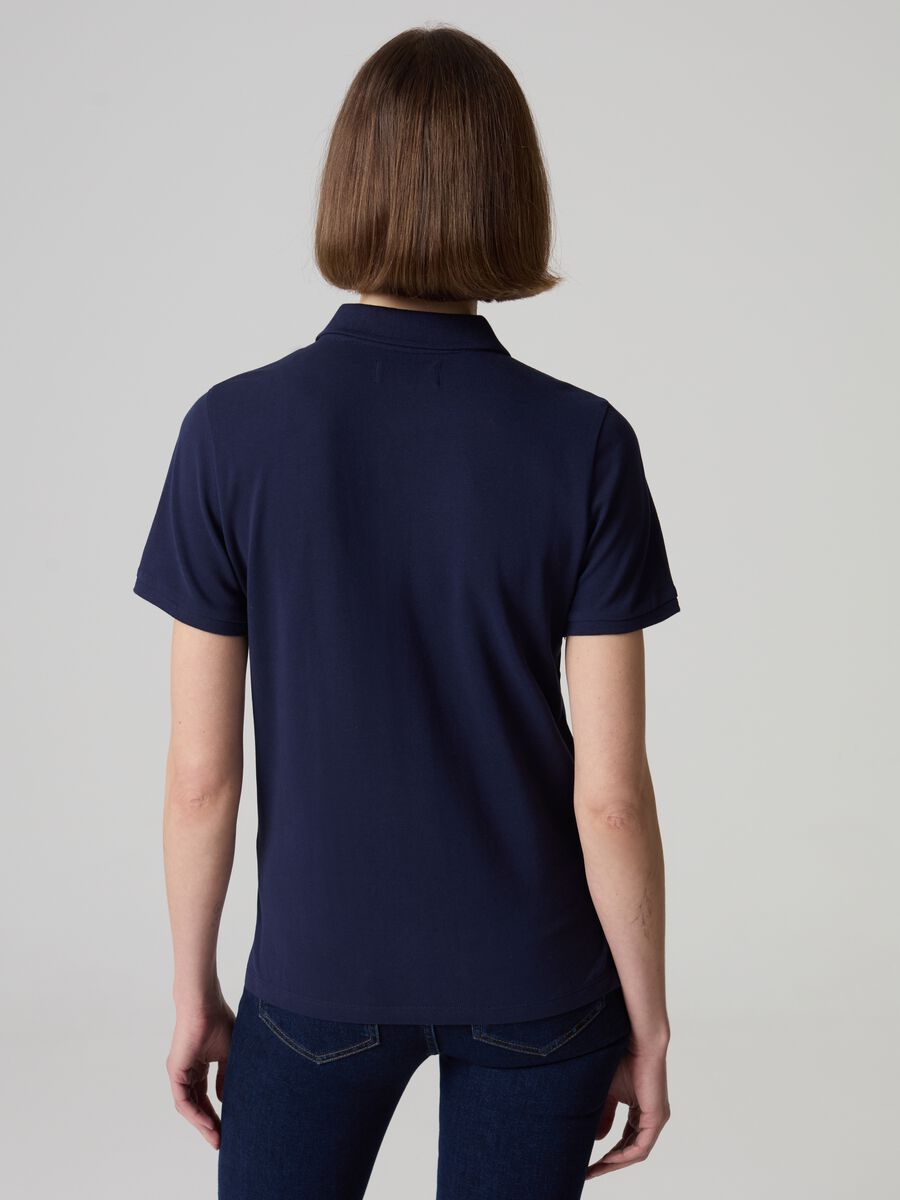 Cotton pique polo shirt_2