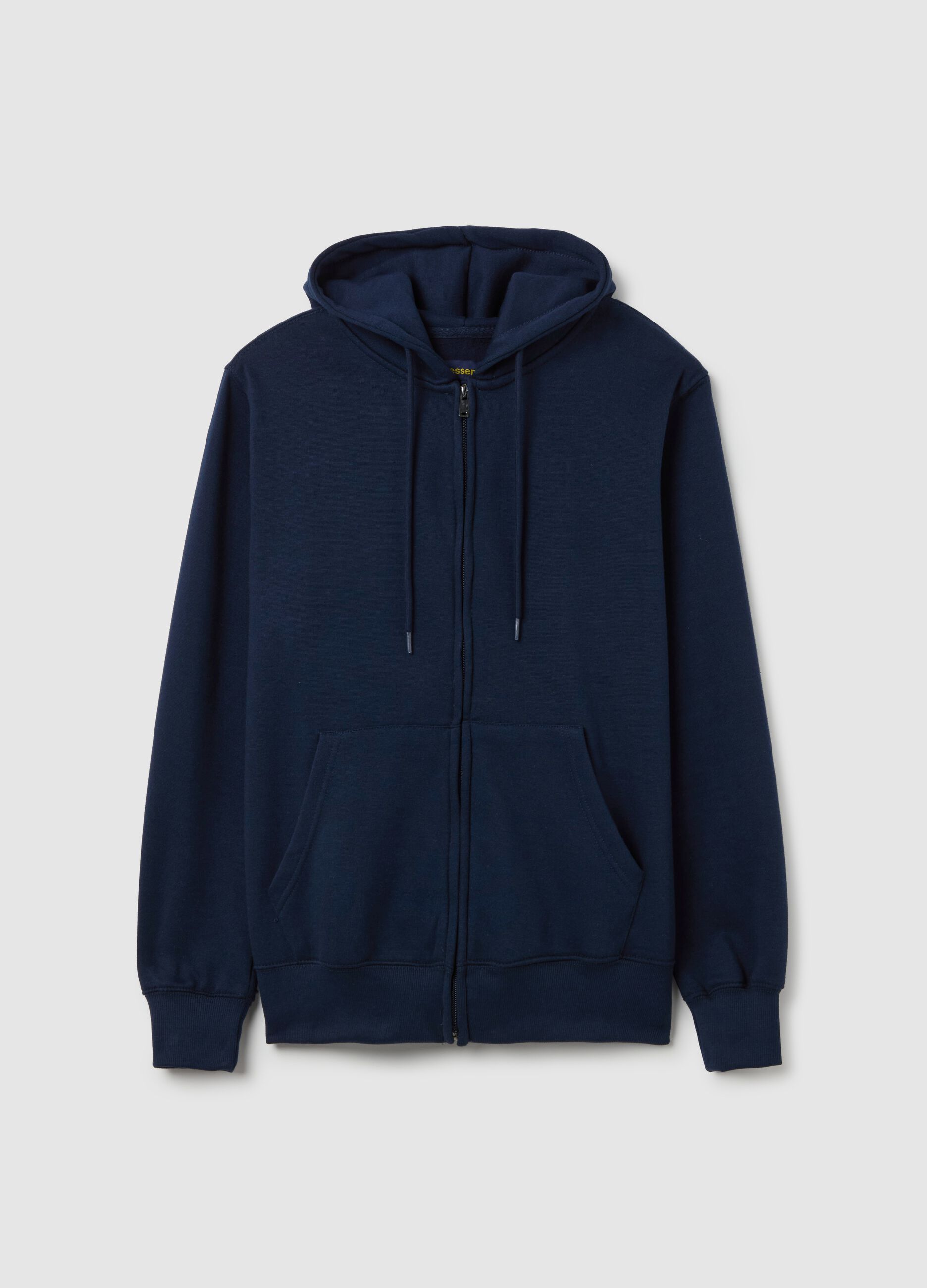 Essential full-zip sweatshirt with hood
