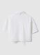 Girls&rsquo; white pure cotton regular-fit shirt with heart cutwork_4