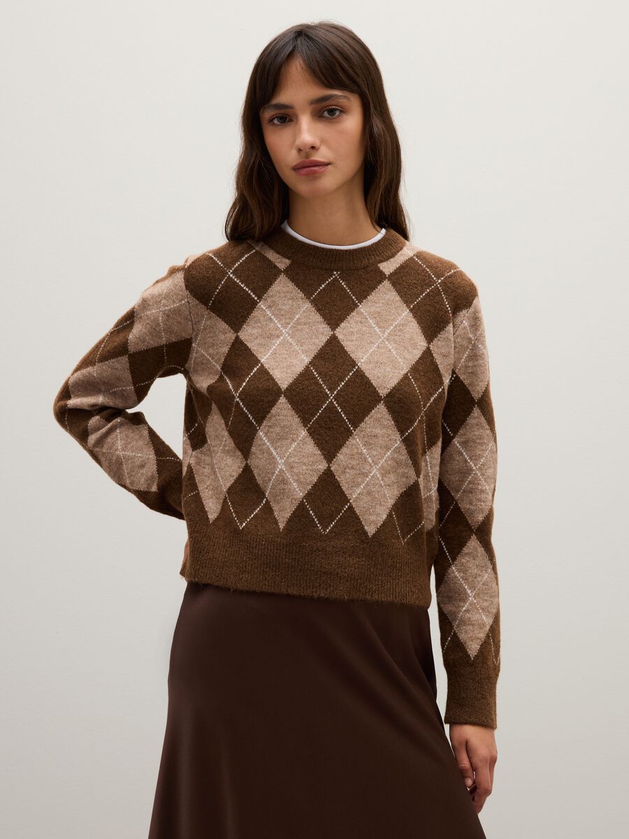 Pullover in misto lana multicolor regular fit_0