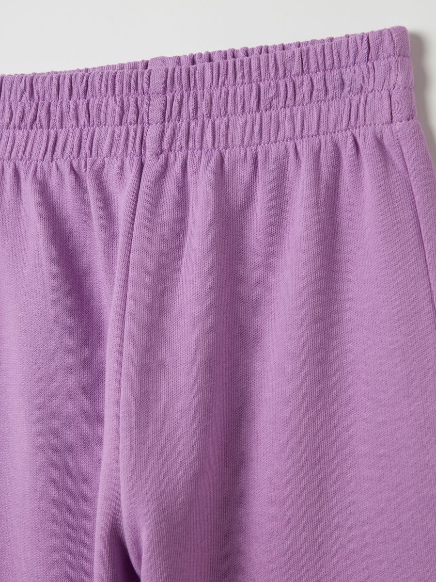Fleece joggers with elasticated edging_3