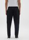 Black stretch fabric trousers_2