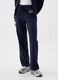 Blue cotton-blend trousers with drawstring and GAP logo_2