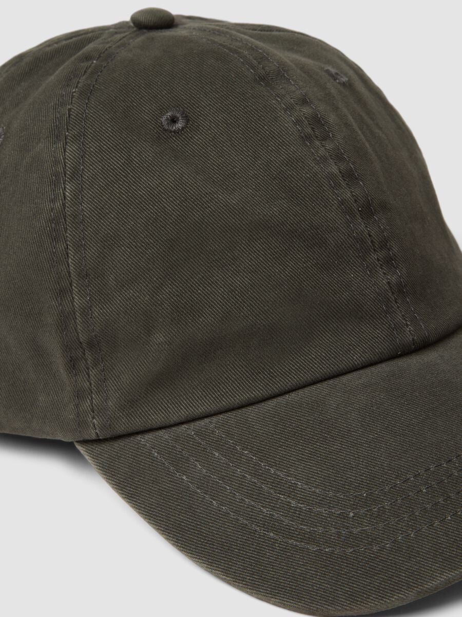 Cappello baseball grigio in puro cotone_1
