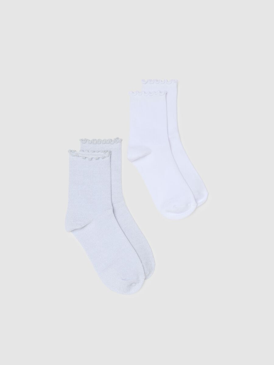 Bipack di calzini in misto cotone multicolor elasticizzati_0