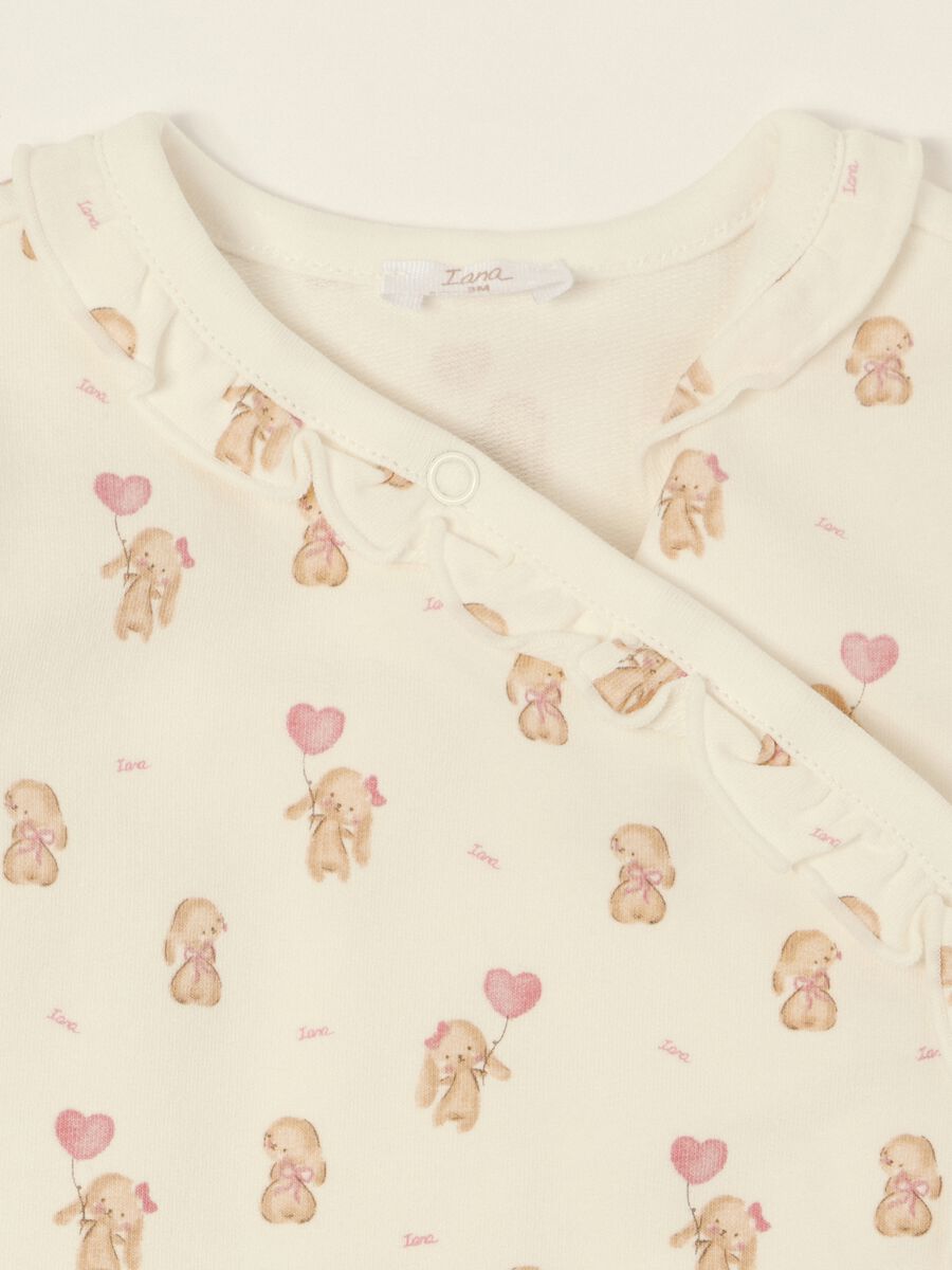 Baby girls&rsquo; multicolour print stretch-cotton set_1