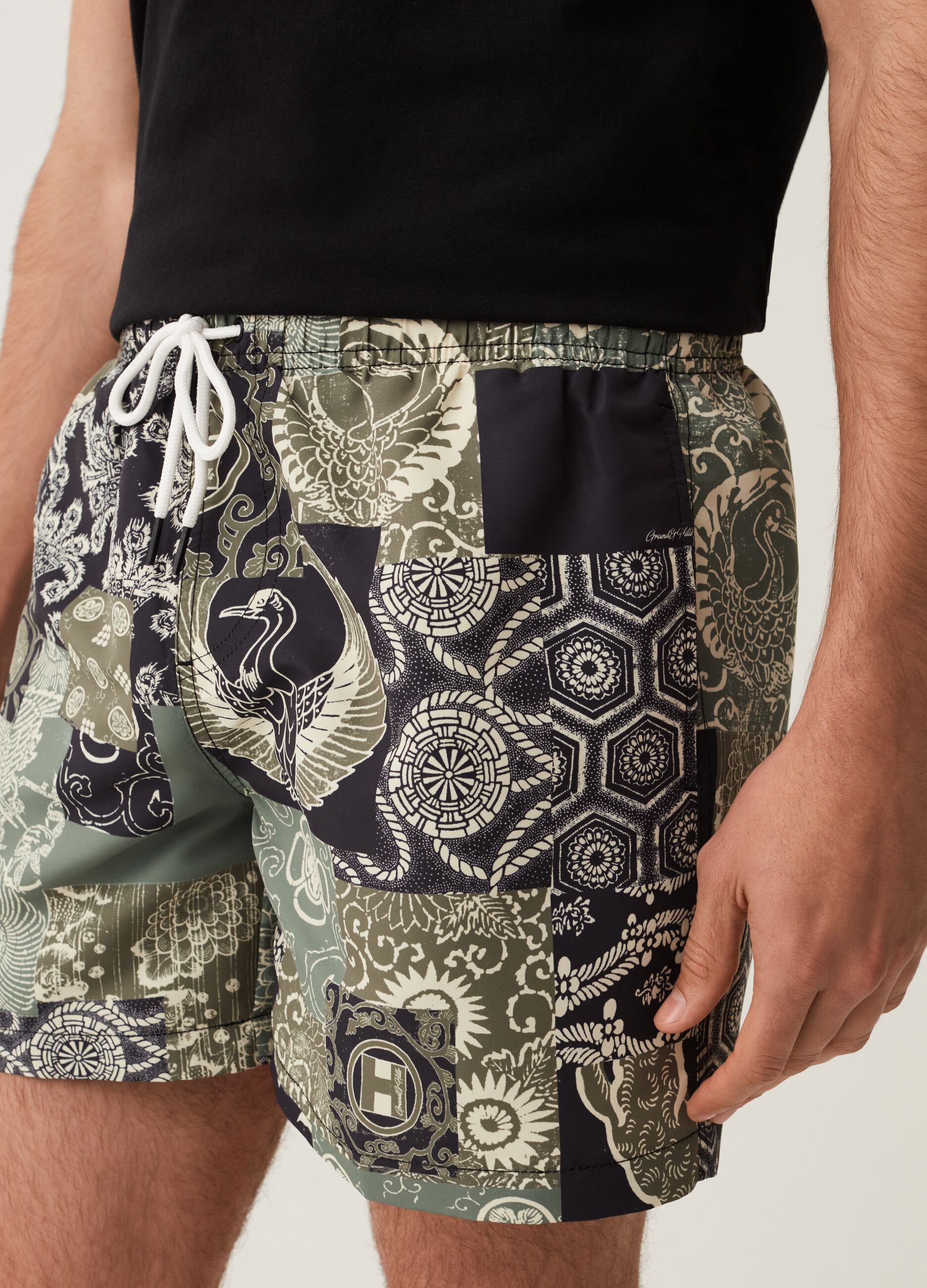 Costume boxer stampa patchwork Grand&Hills_2