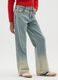 Girls' Wide-Leg Blue Jeans in Pure Denim Cotton_2