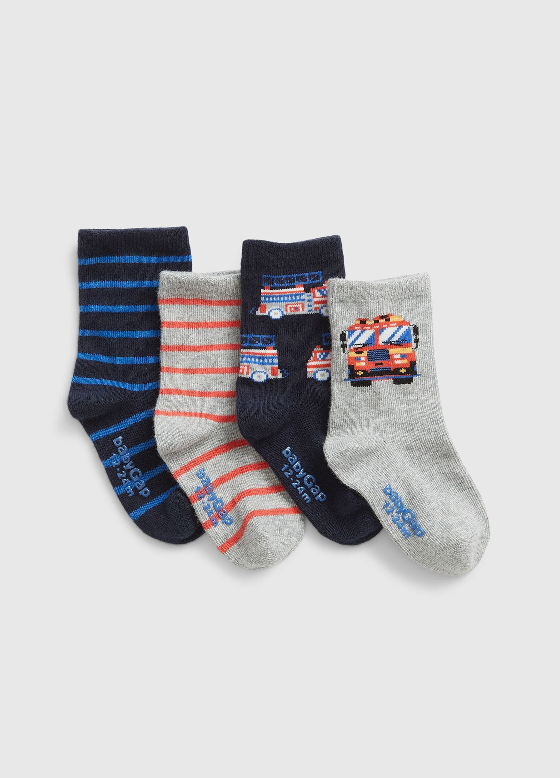 Four-pack short stretch socks