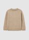 Children's Beige Polo Neck Sweater Regular Fit_1