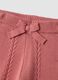 Pink regular-fit trousers with bow_1