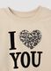 Sand cotton-blend crew-neck sweatshirt with heart print_2