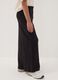 Black wide-leg trousers in pure cotton_1