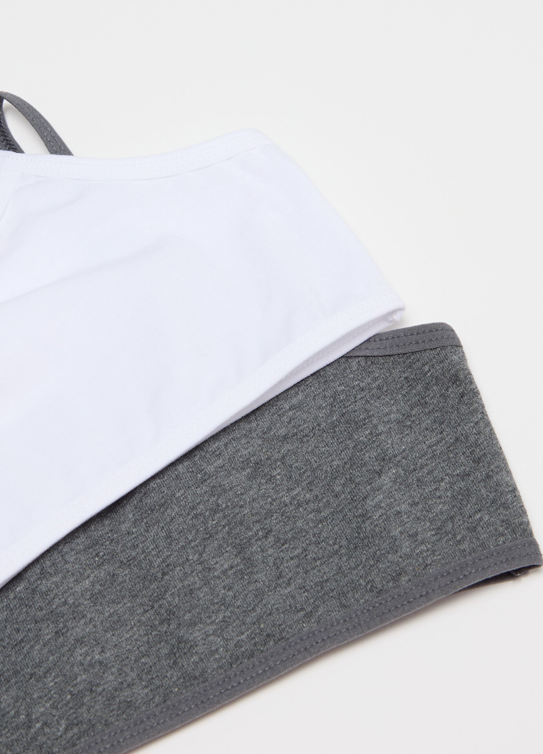 Two-pack stretch cotton under tops