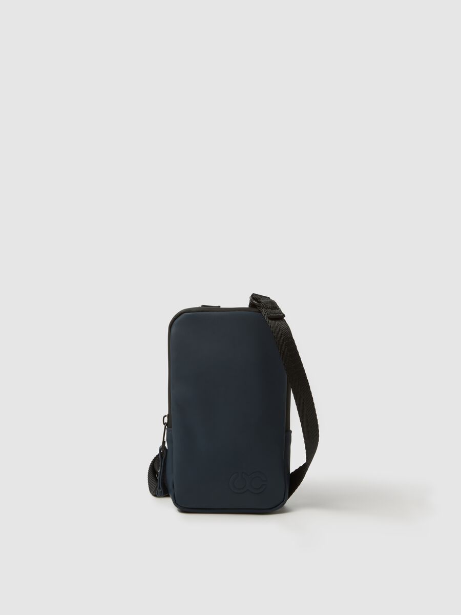 Blue Crossbody Bag with Zip_0