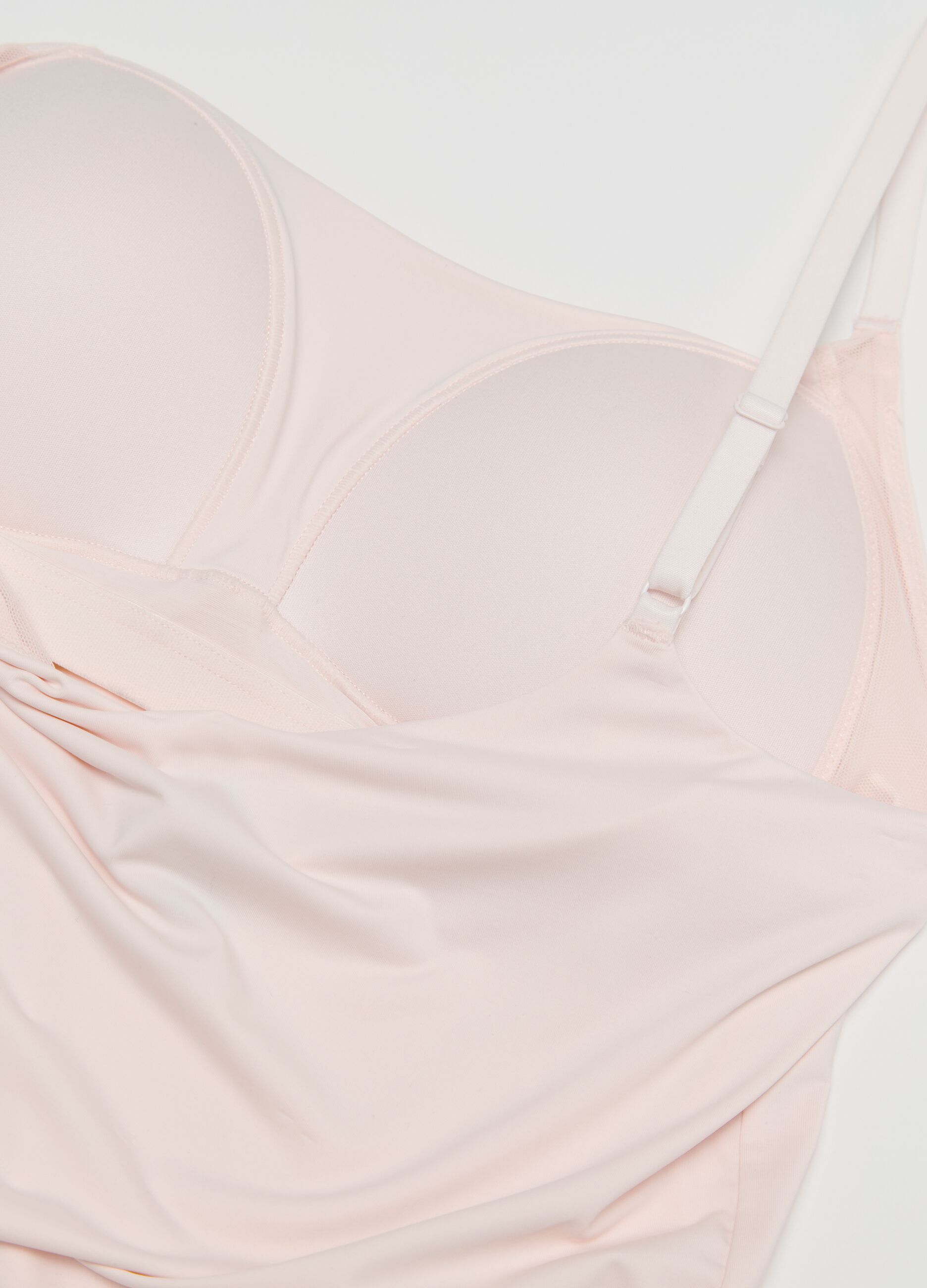 Pink microfibre vest