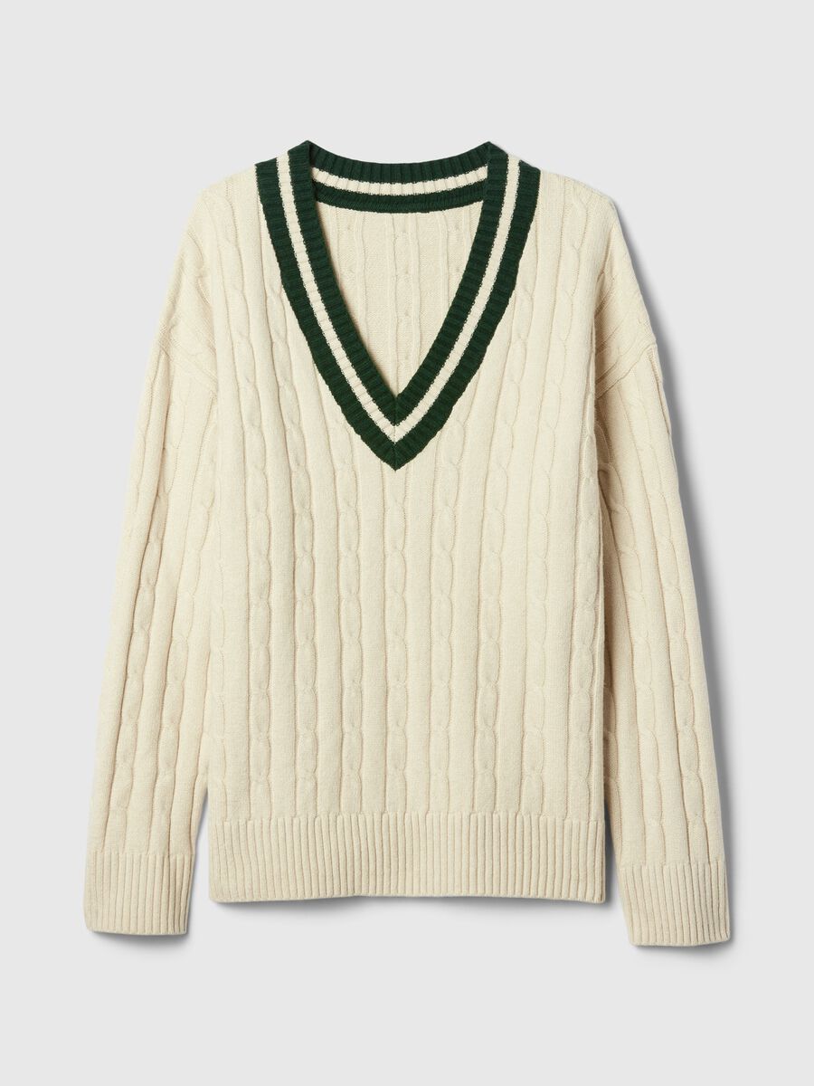 Pullover oversize con profili rigati_3