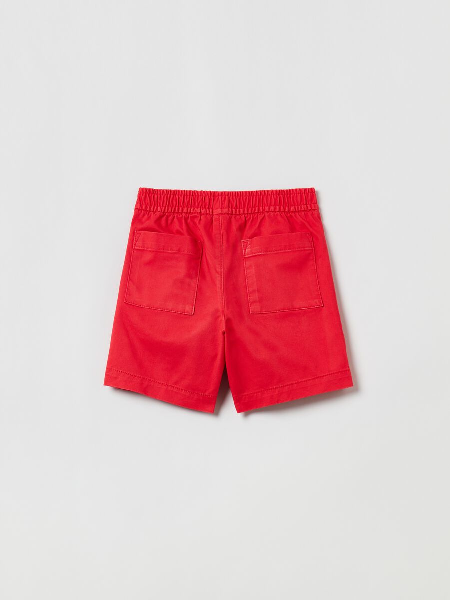 Woven shorts with drawstring_1