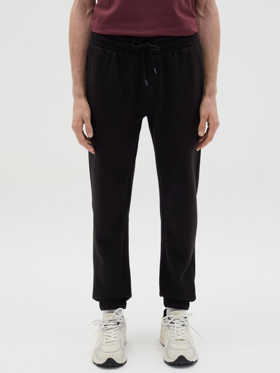 Essential fleece joggers with drawstring_1