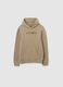 Felpa da ragazzo in puro cotone beige regular fit_3
