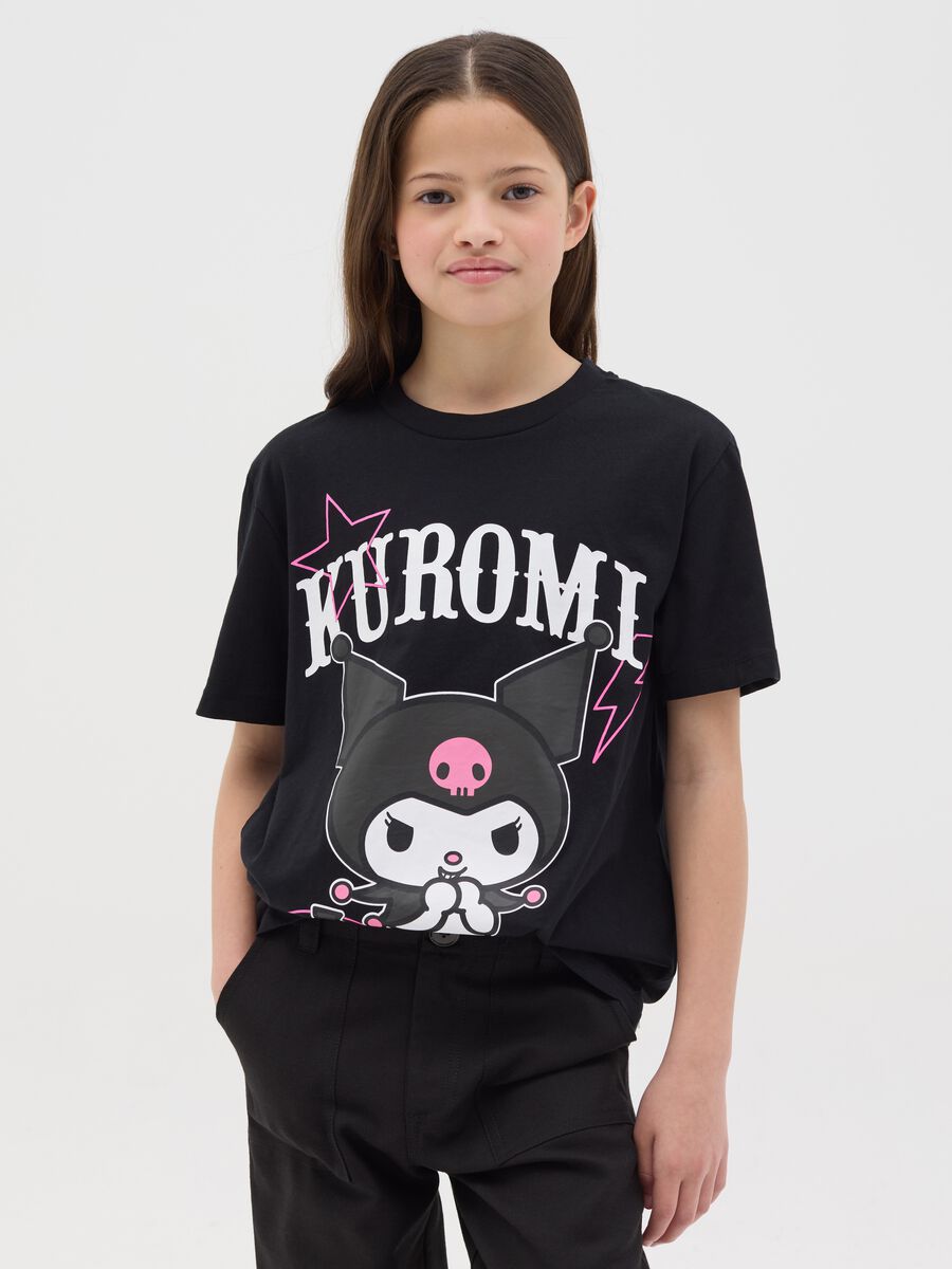 T-shirt in cotone con stampa Kuromi _0