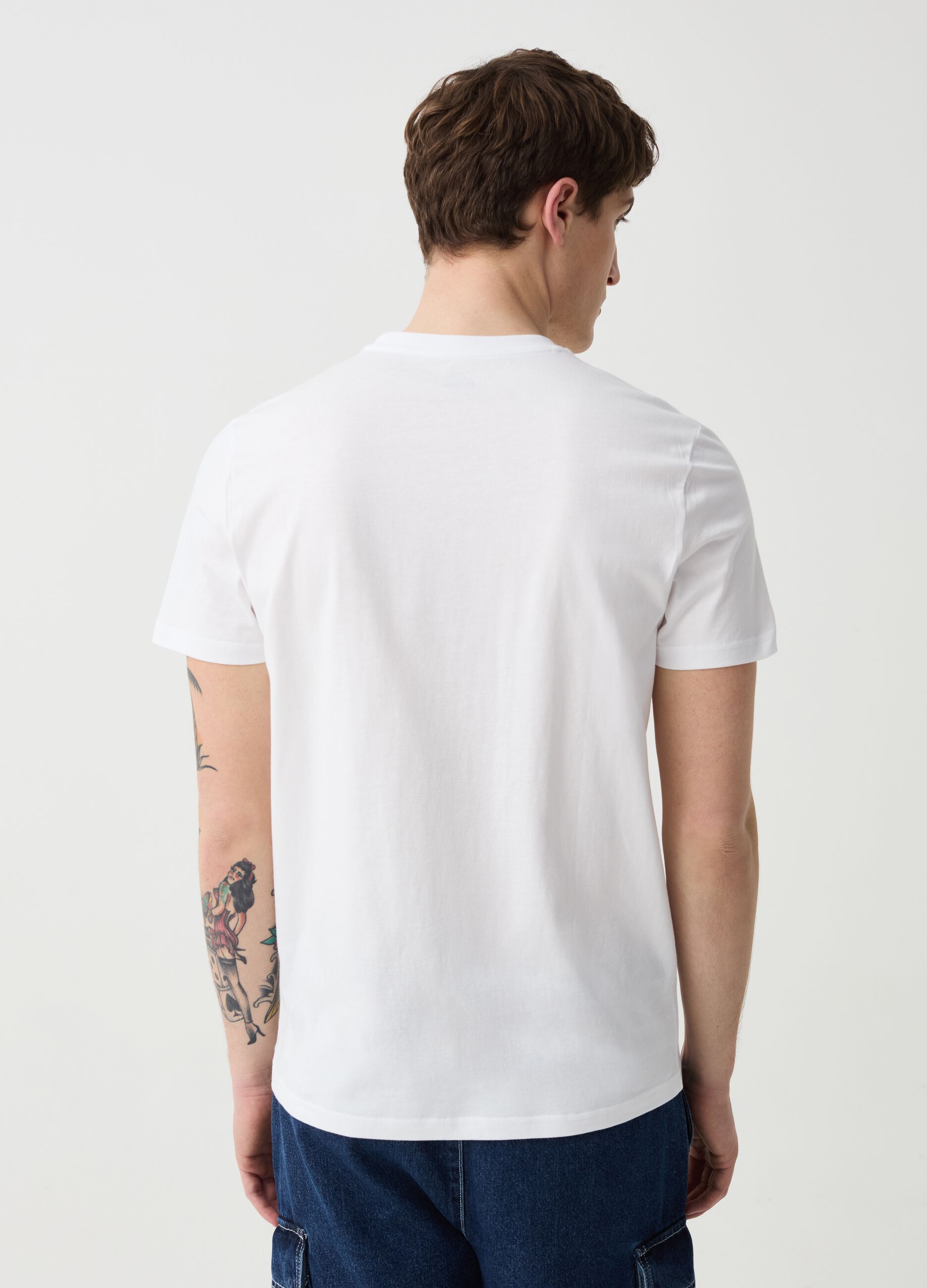T-shirt in cotone stampa Firenze