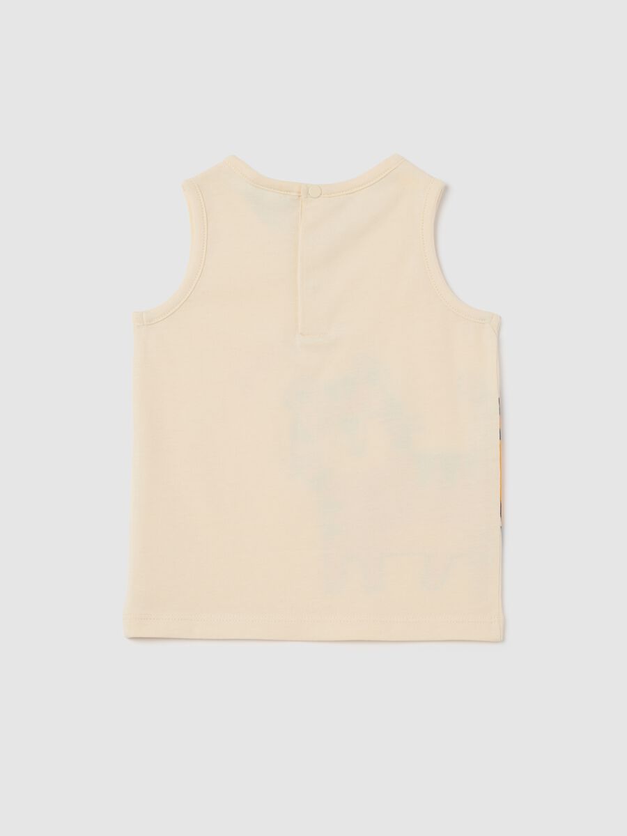 Beige Tiger Print Vest Fagottino_1