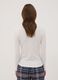 White organic cotton pyjama top with grandad collar_3
