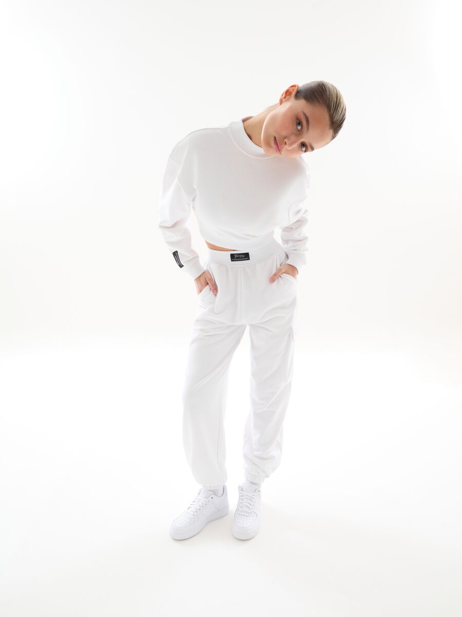 Cargo Joggers White_1