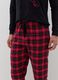 Pyjamas with tartan pattern and animal patch_2