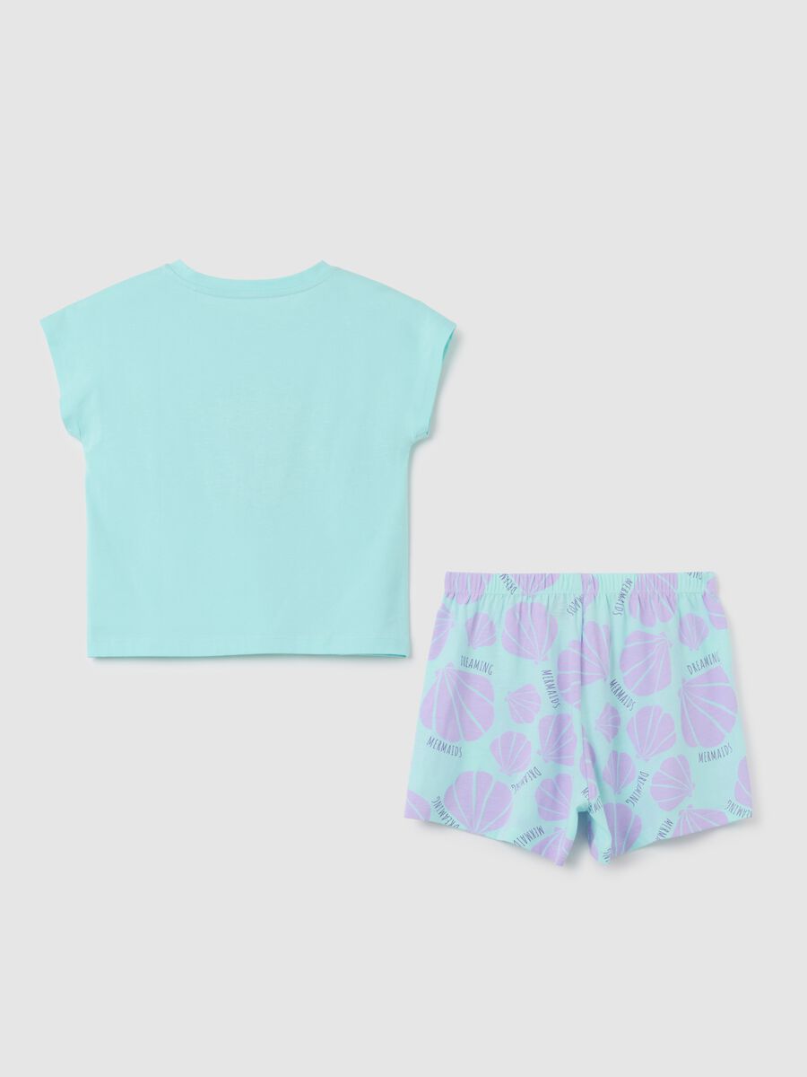 Girls' summer set in pure blue cotton regular fit_1