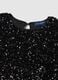 Abito nero senza maniche regular fit con paillettes_5