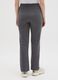 Grey regular fit cotton blend trousers with elasticated waist_2